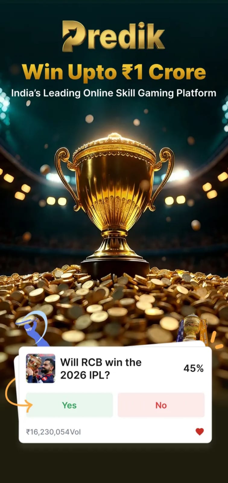 Predik game online prediction platform interface for players making predictions